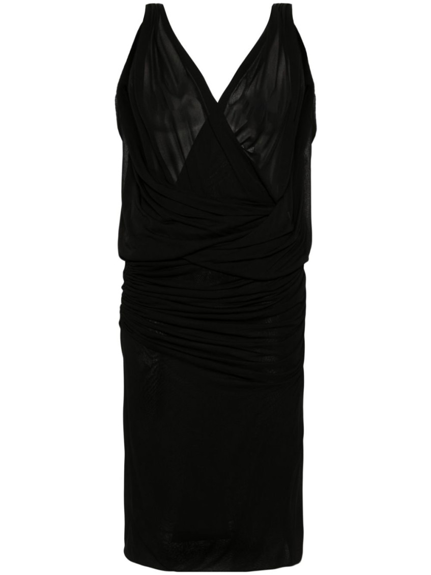 V-necked Mini Dress