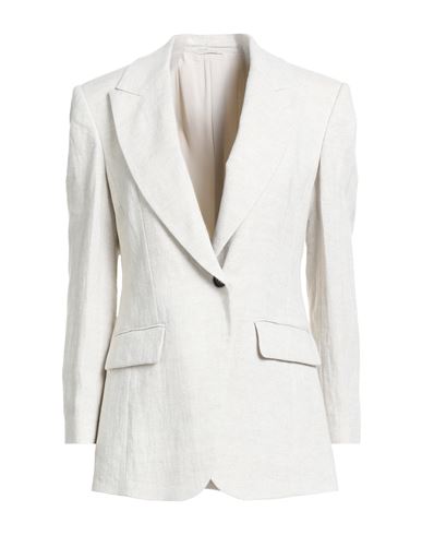 Woman Blazer Ivory Size 2 Linen, Polyester, Polyamide, Ecobrass