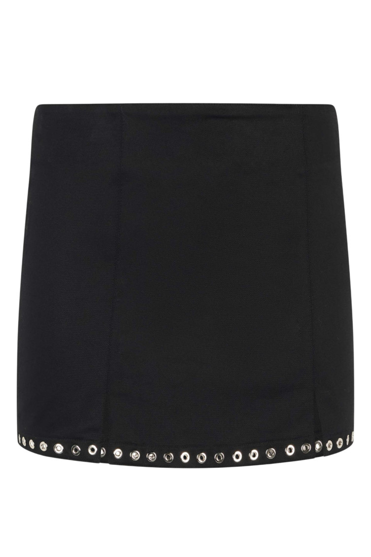 Ludovic de Saint Sernin - lisette twill mini skirt eyelet detai