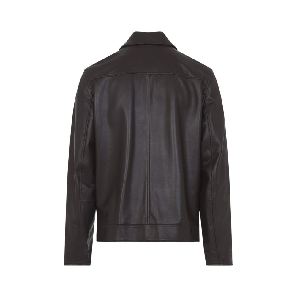 Regular Fit Leather Jacket