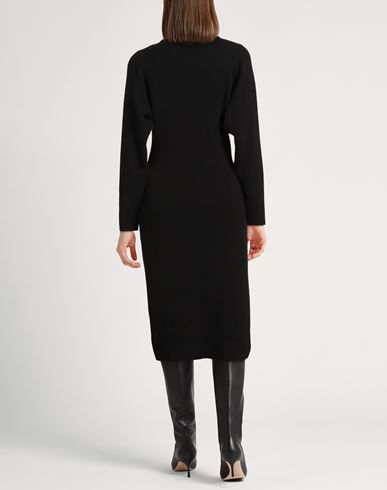Woman Midi dress Black Size M Cashmere