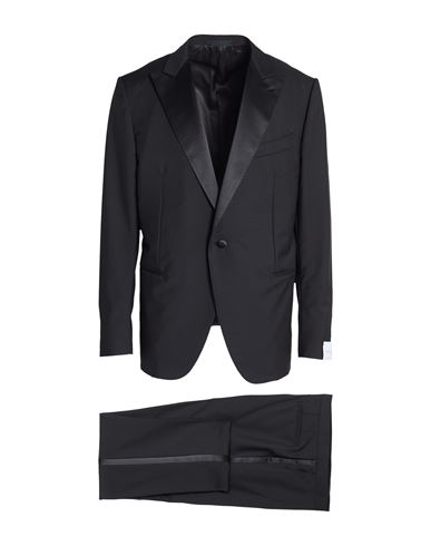 Man Suit Black Size 38 Wool, Superkid mohair