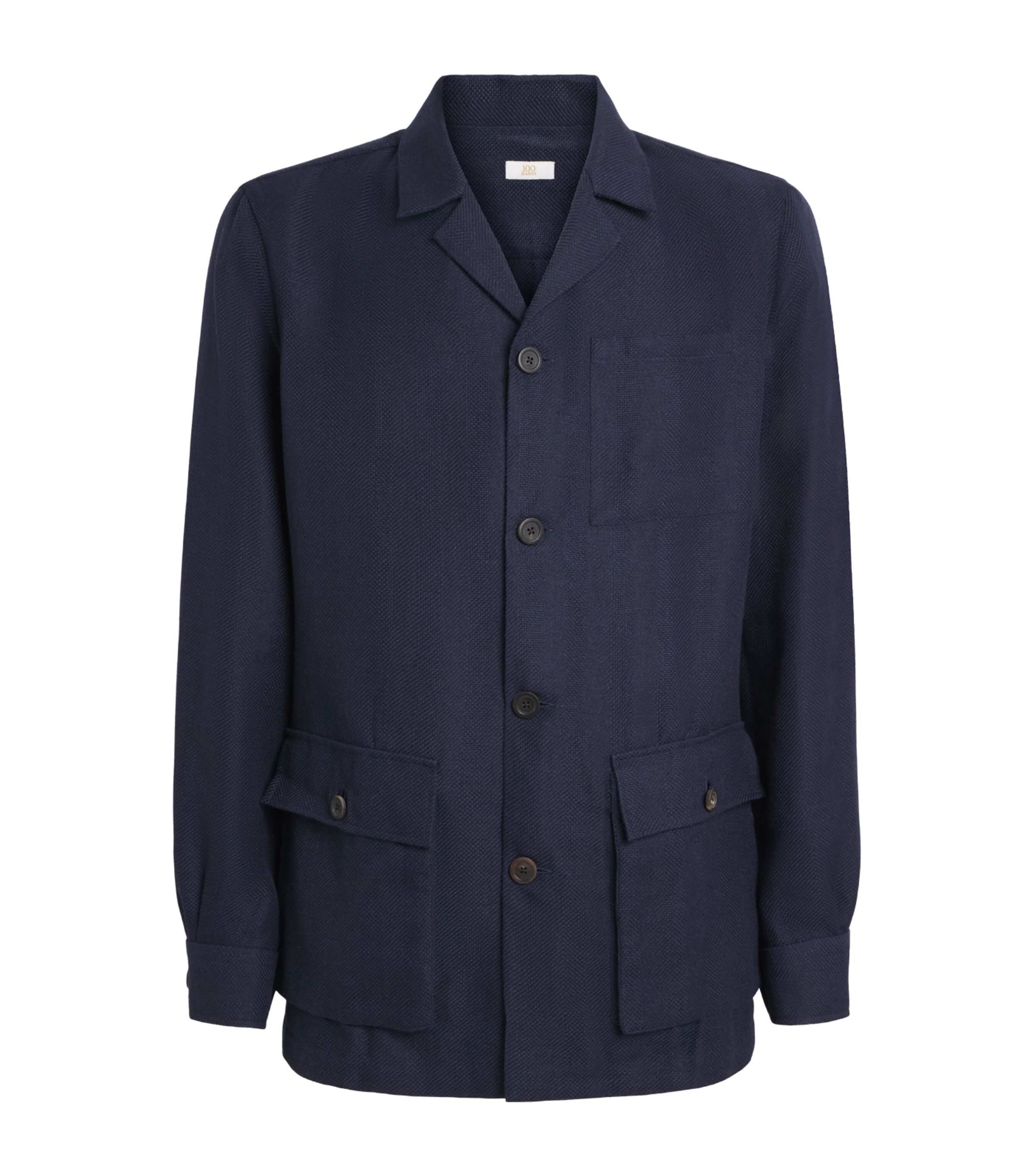 Linen Herringbone Overshirt