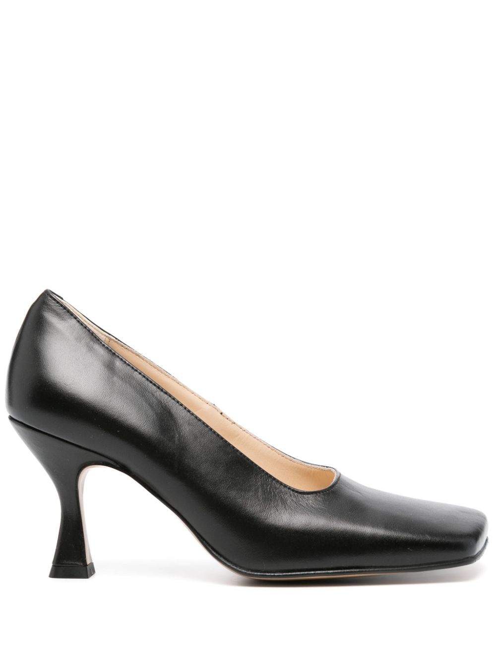 Rosana 80mm leather pumps - Black