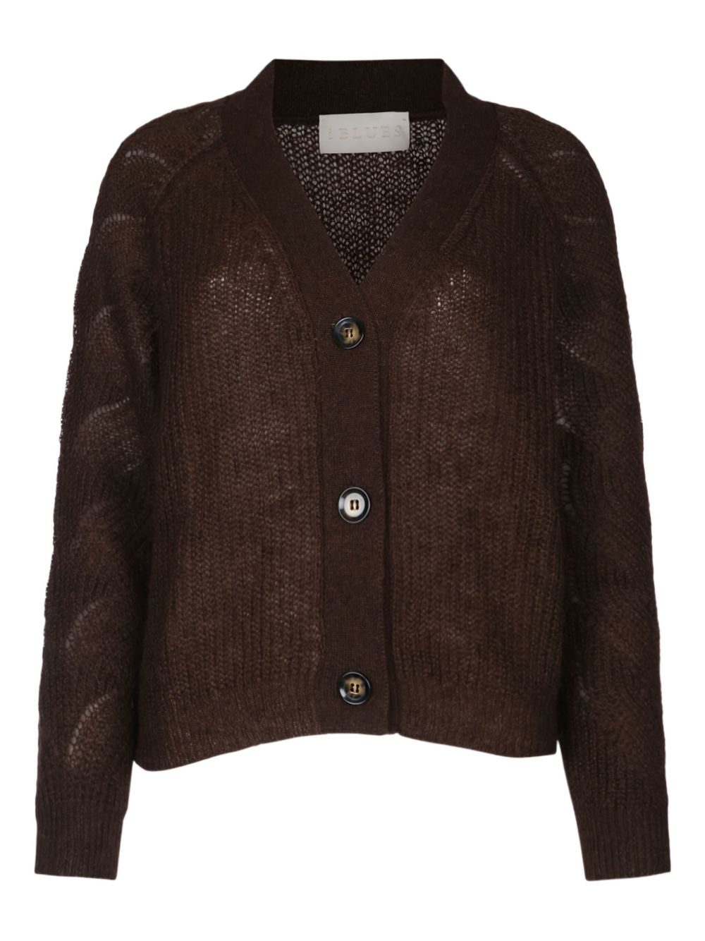 I BLUES chunky-knit cardigan - Brown