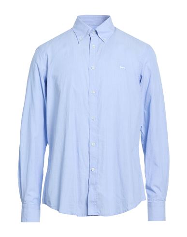 Man Shirt Sky blue Size S Cotton