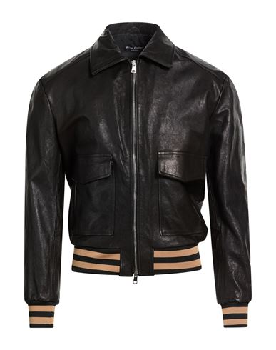 Man Jacket Black Size L Leather