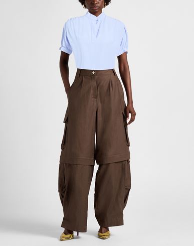 Woman Top Azure Size 8 Acetate, Silk