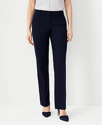 Ann Taylor The Petite Straight Pant In Seasonless Stretch