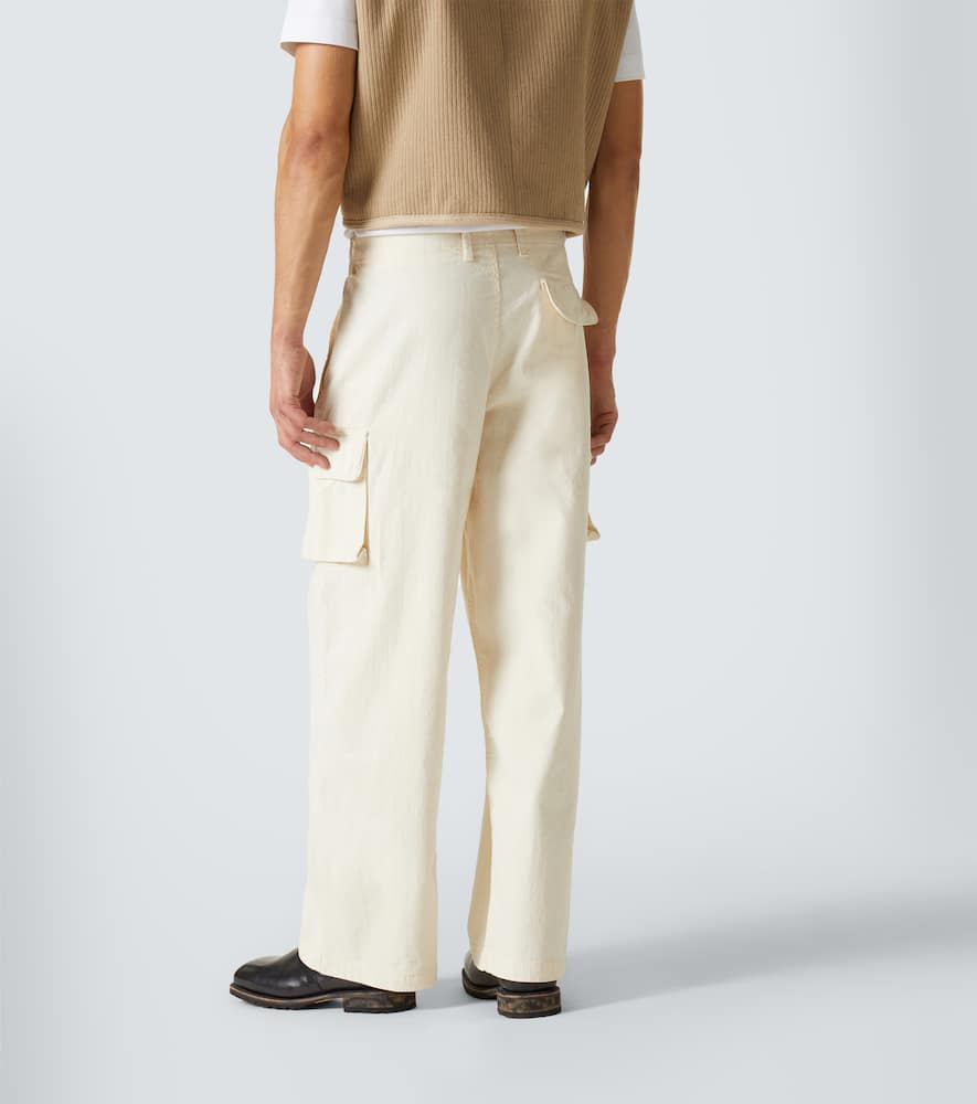 Our Legacy Mount striped cotton cargo pants