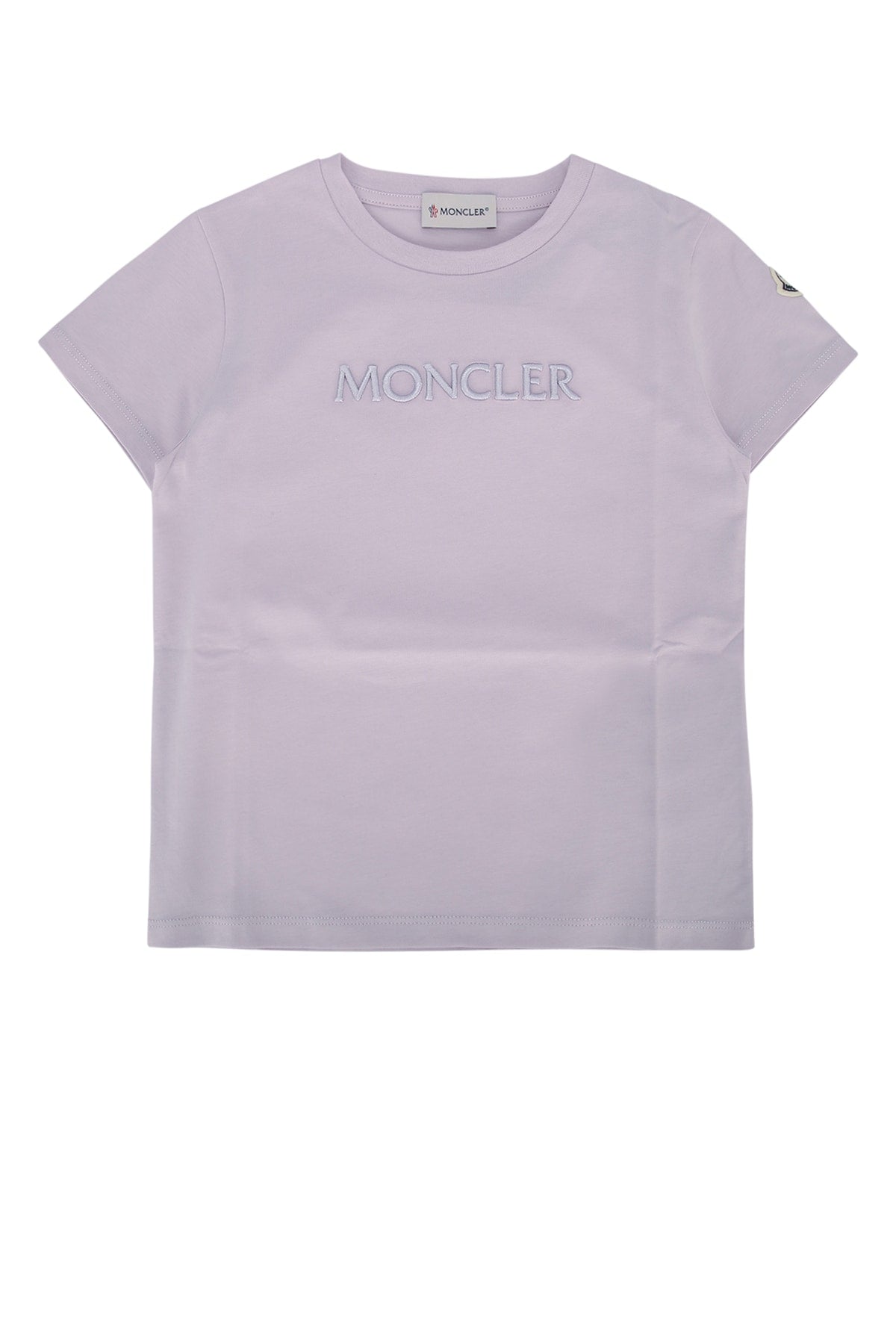 Logo-Embroidered Cotton T-Shirt — Purple