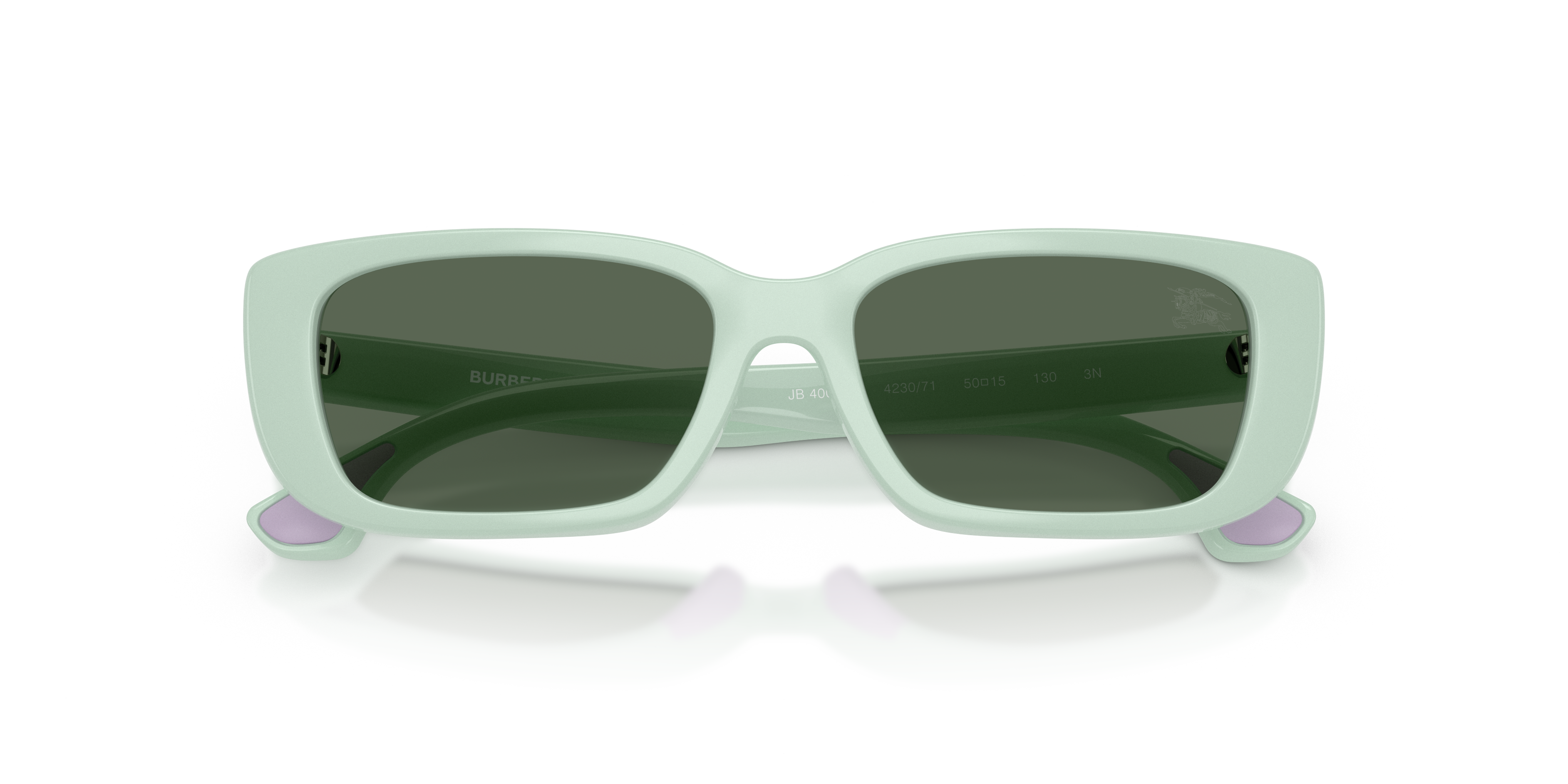 Burberry Kid Burberry JB4006U 423071 Sunglasses Injected Green Green Squared Norma