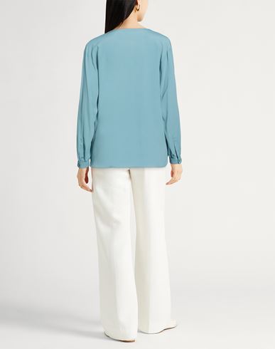 Woman Top Slate blue Size 2 Acetate, Silk