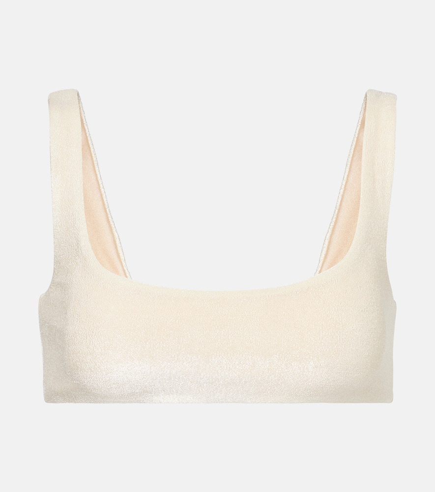 Rounded Edges terry bikini top