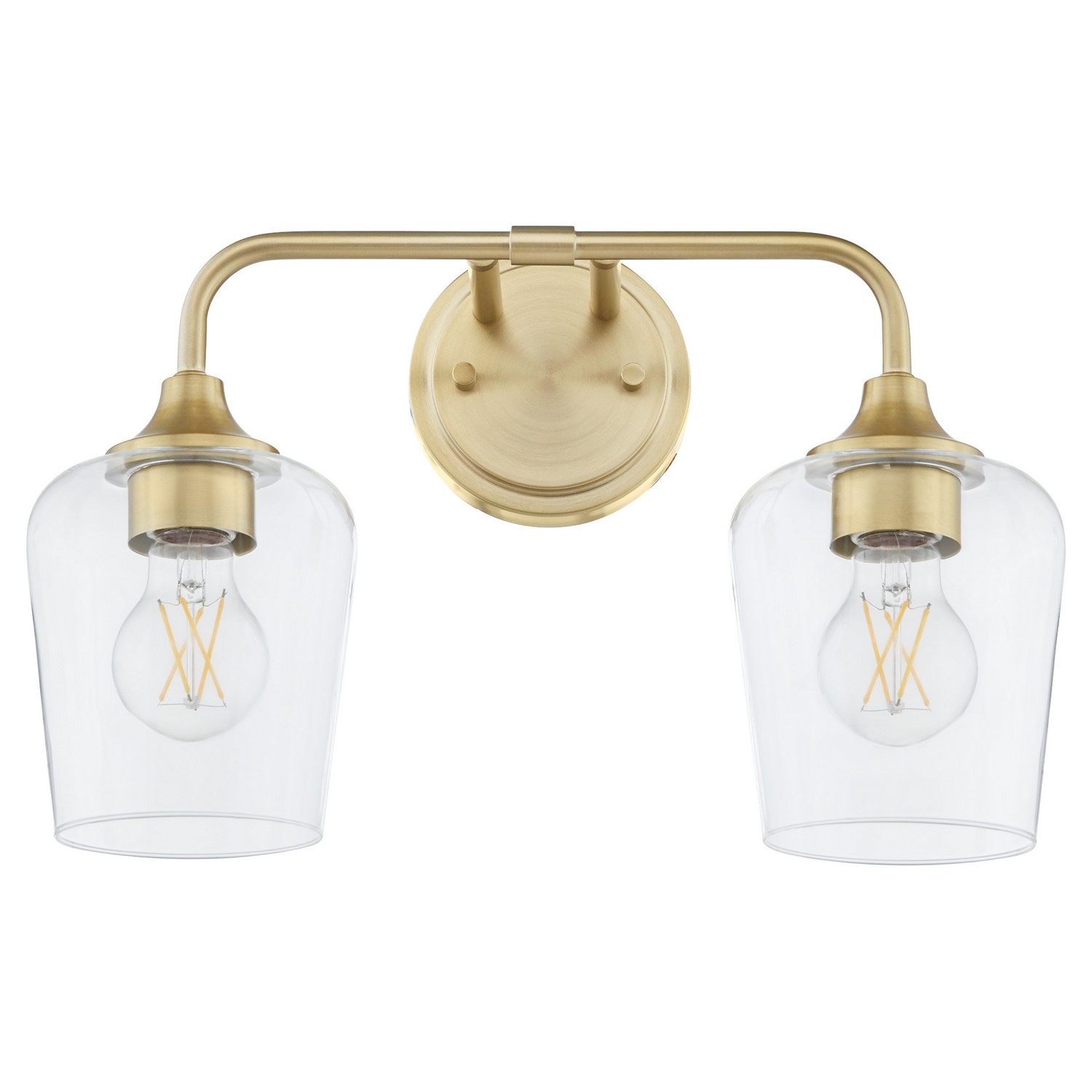 Aged Brass Bathroom Vanity Light from the Raymond Collection