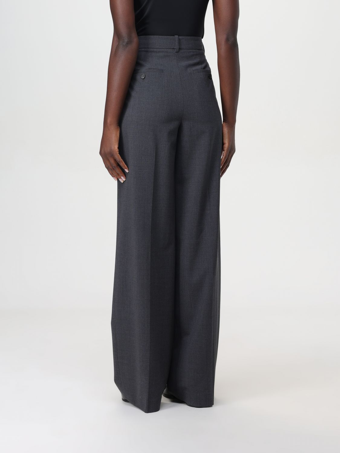 Pleated wide trousers - Neutrals