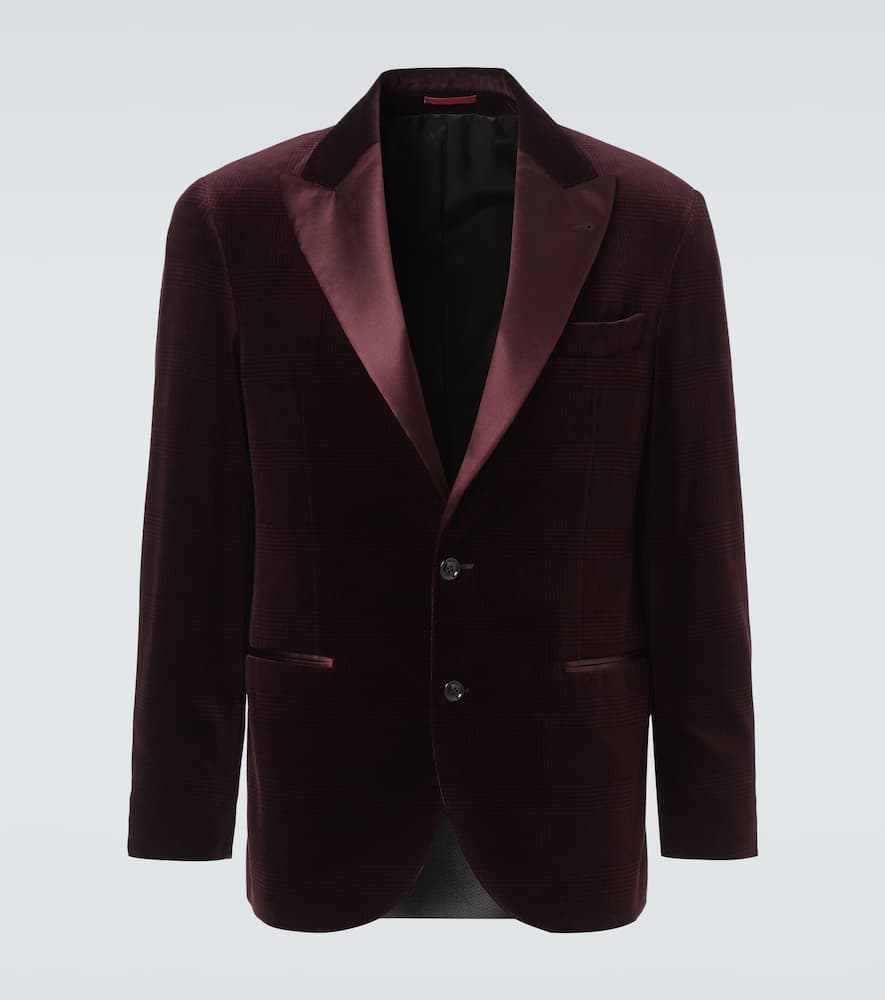 Cotton velvet blazer