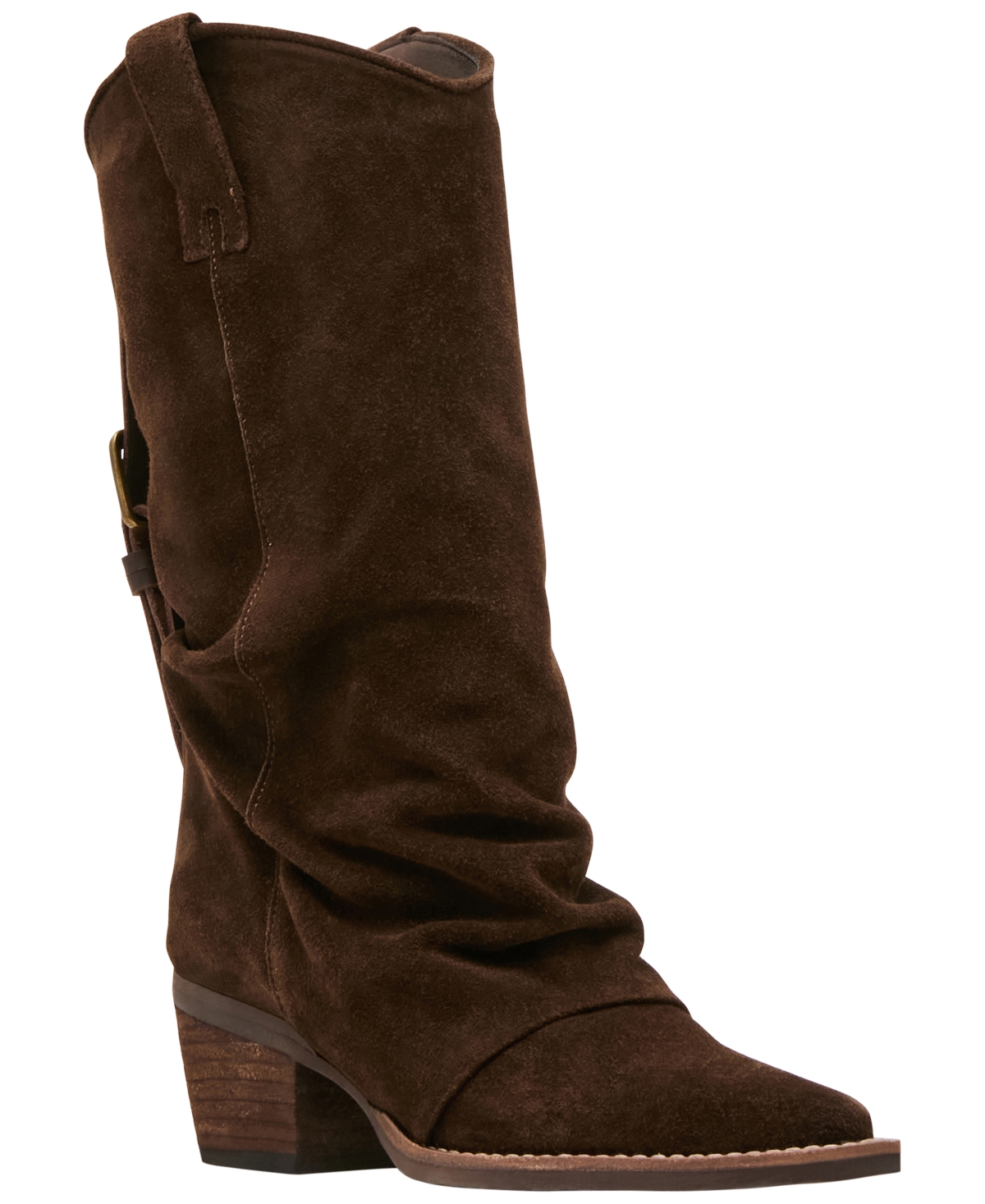 Women's Aldora Western Slouch Boots - Chocolate Suede