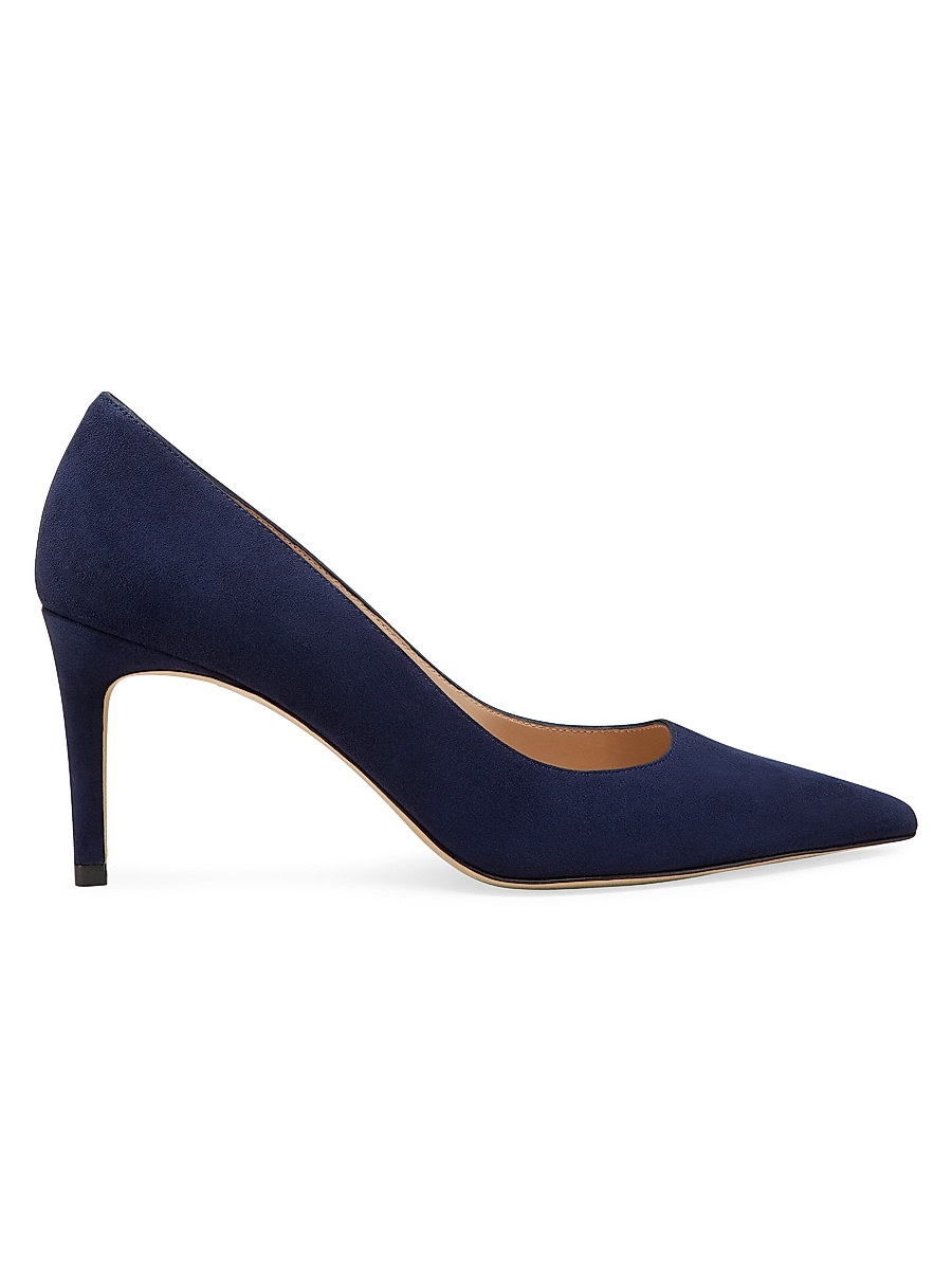 Women's Stuart Power 75MM Suede Pumps - Nice Blue