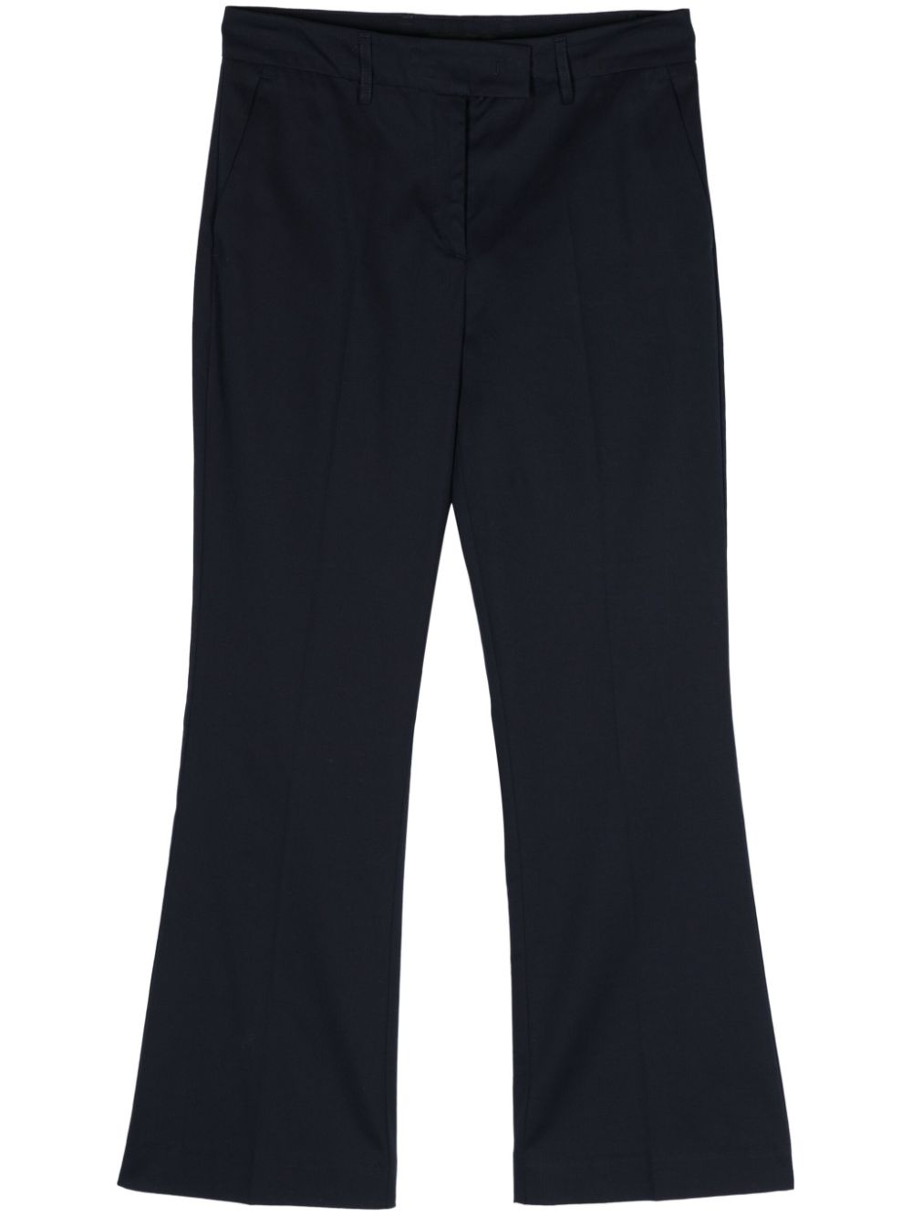 Cropped flared trousers - Blue
