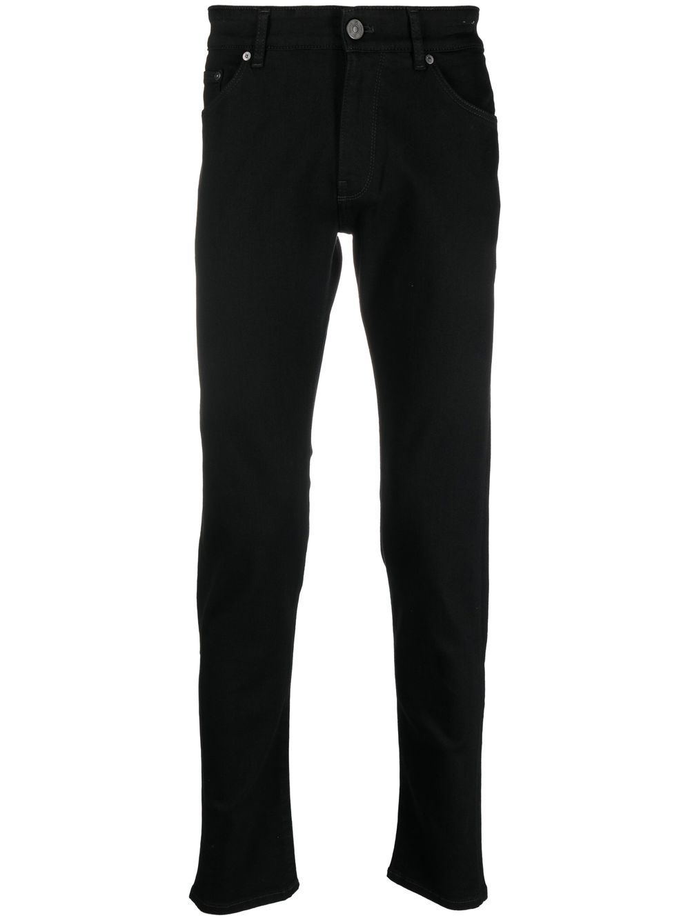 High-rise slim-fit jeans - Black