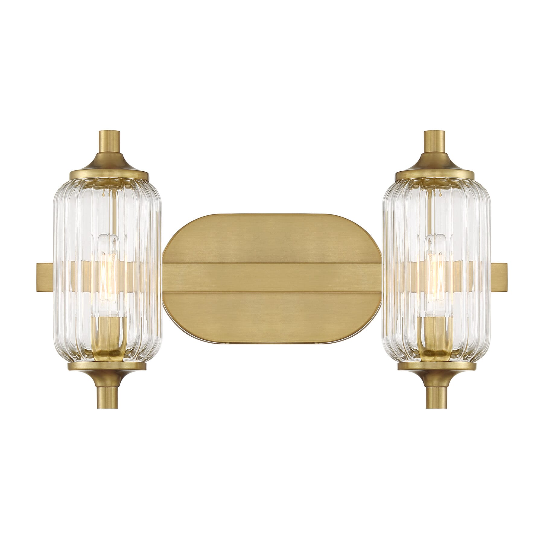 Holton 2-Light Bathroom Vanity Light in Warm Bra
