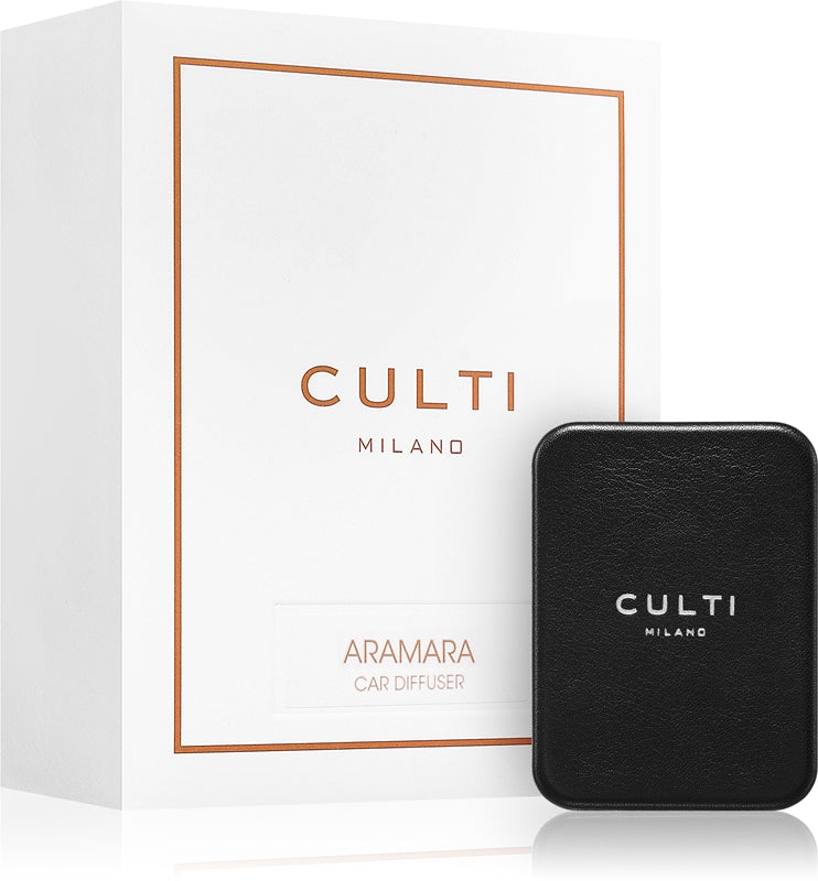 Culti Milano Car Diffuser Black Aramara deodorante per auto + ricarica