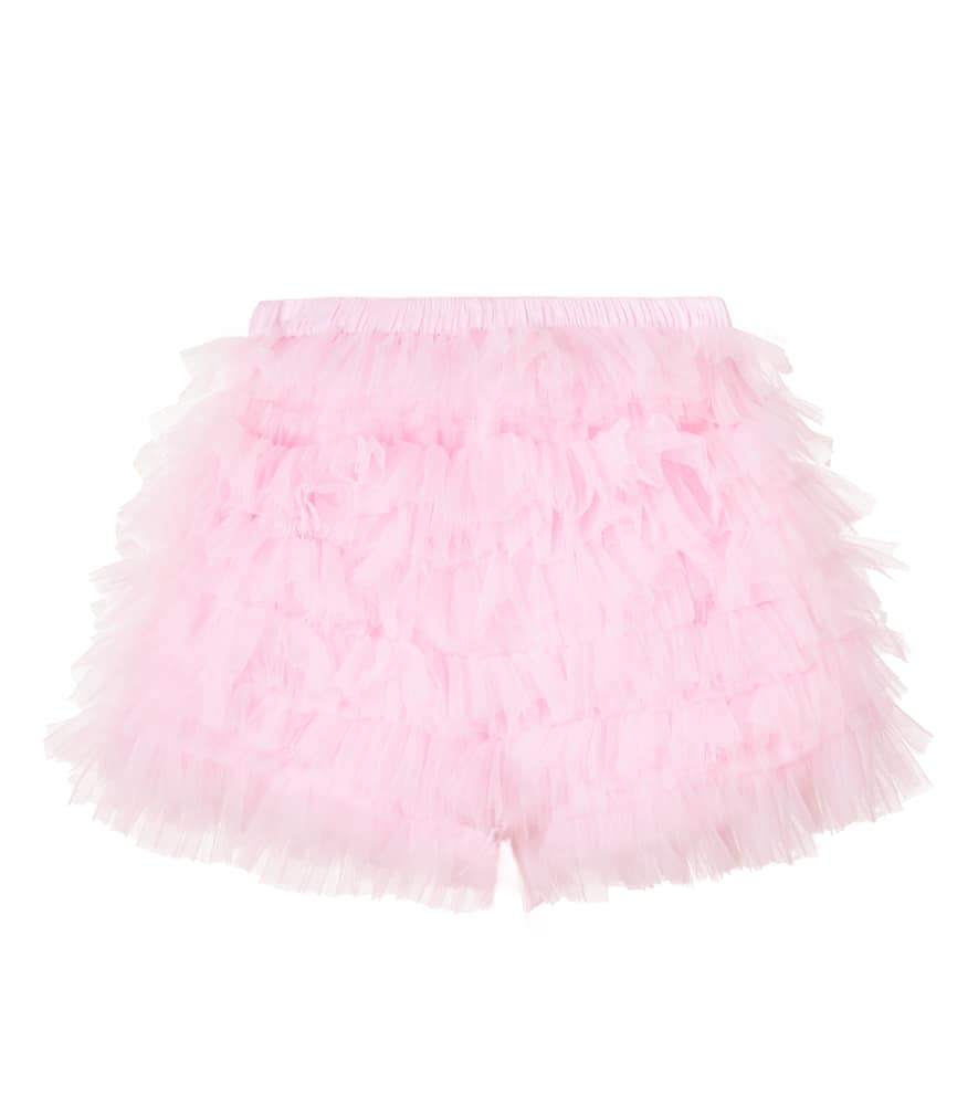 Sunflower Power embellished tulle shorts