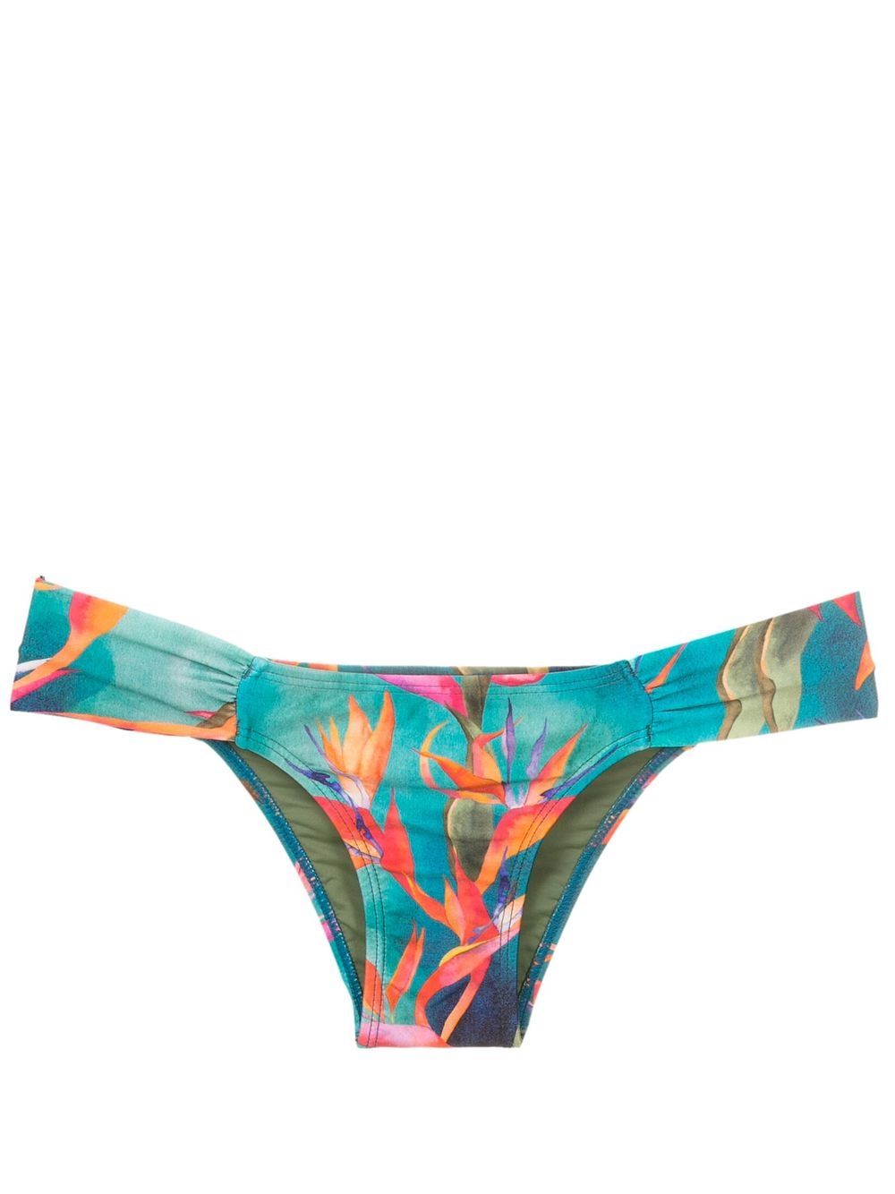 Ritz gathered-detail bikini bottoms - Blue