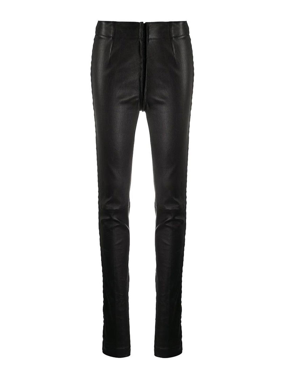 Black skinny fit trousers