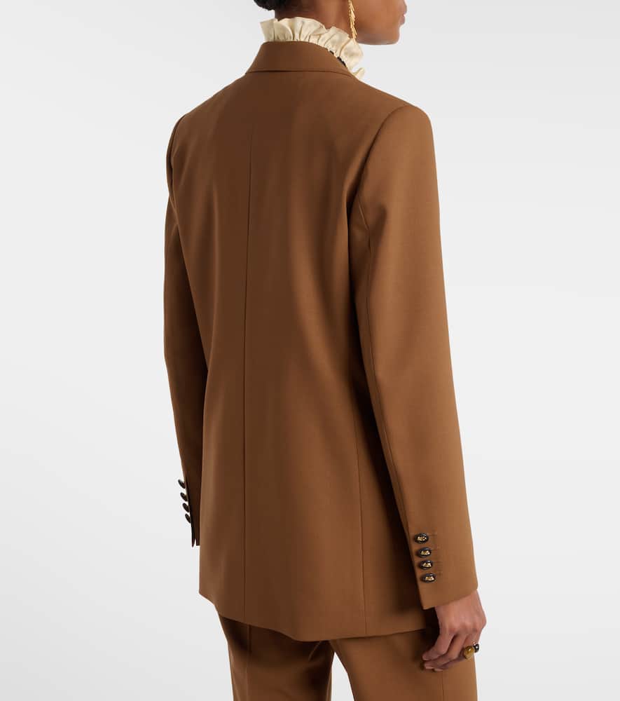 Double-breasted wool blazer