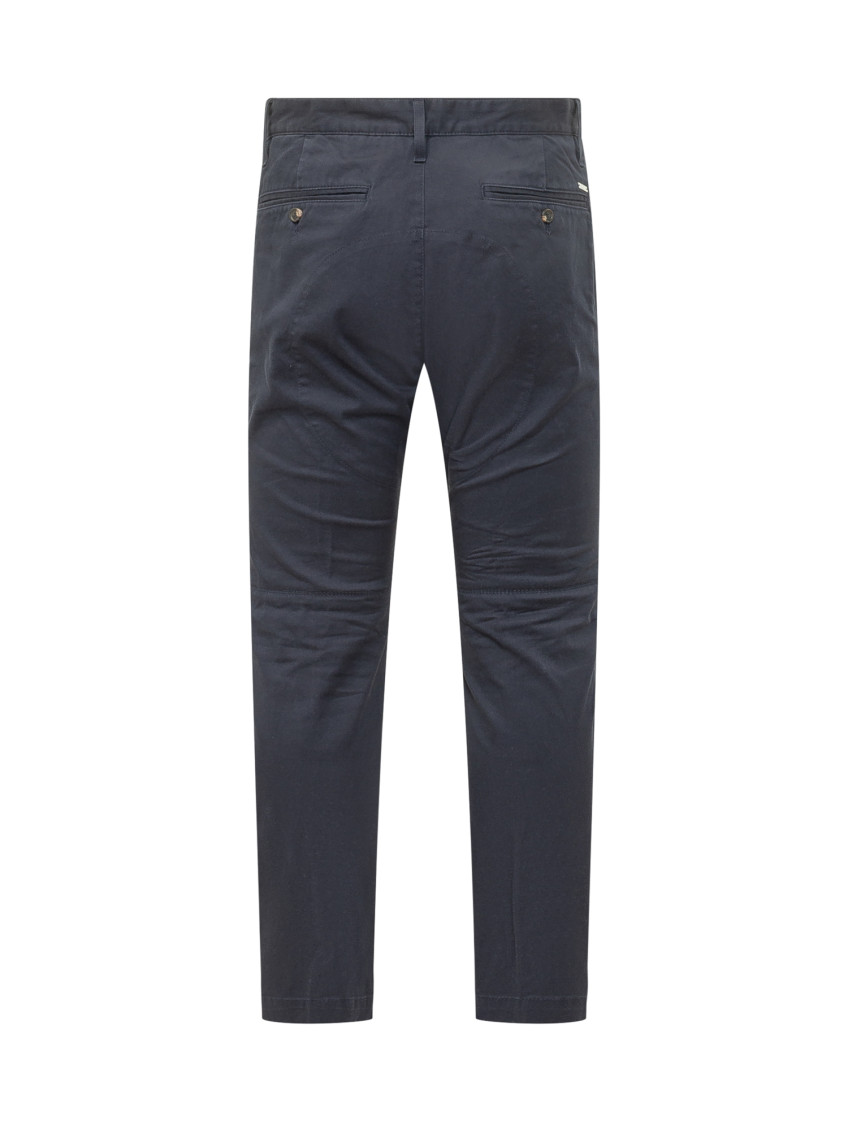Navy Blue Slim Chinos Pants