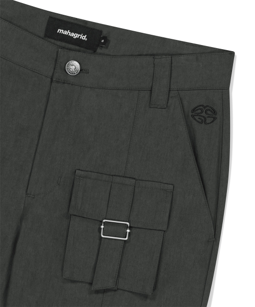 UTILITY CARGO FLARE PANT CHARCOAL