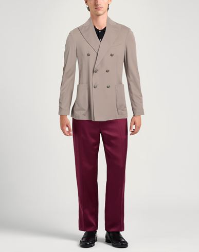 Man Blazer Light brown Size 38 Cotton, Elastane