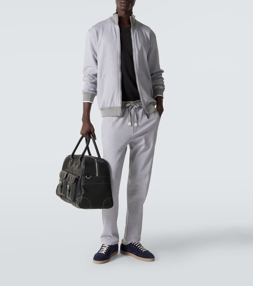 Cotton-blend track jacket