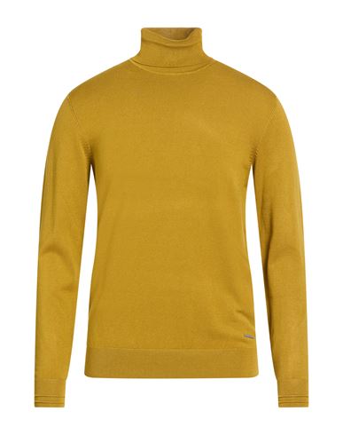 Man Turtleneck Marigold Size L Viscose, Nylon