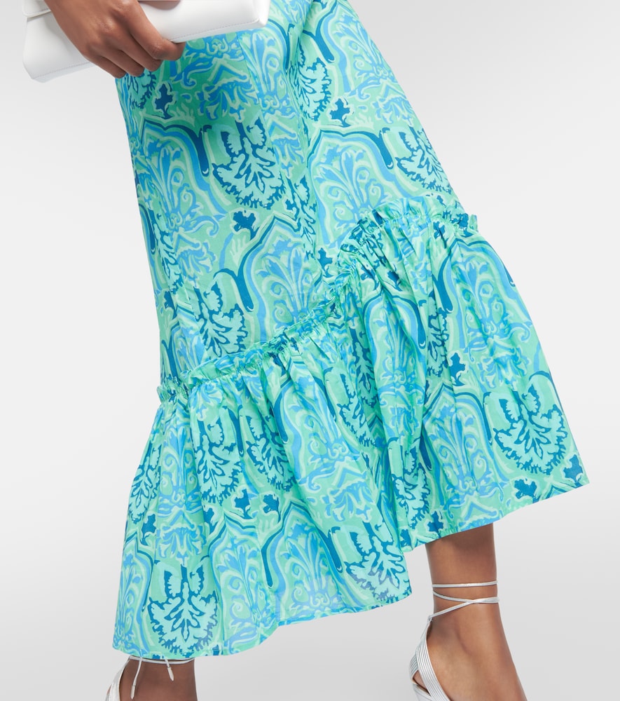 Rixo Sorcha printed cotton midi dress