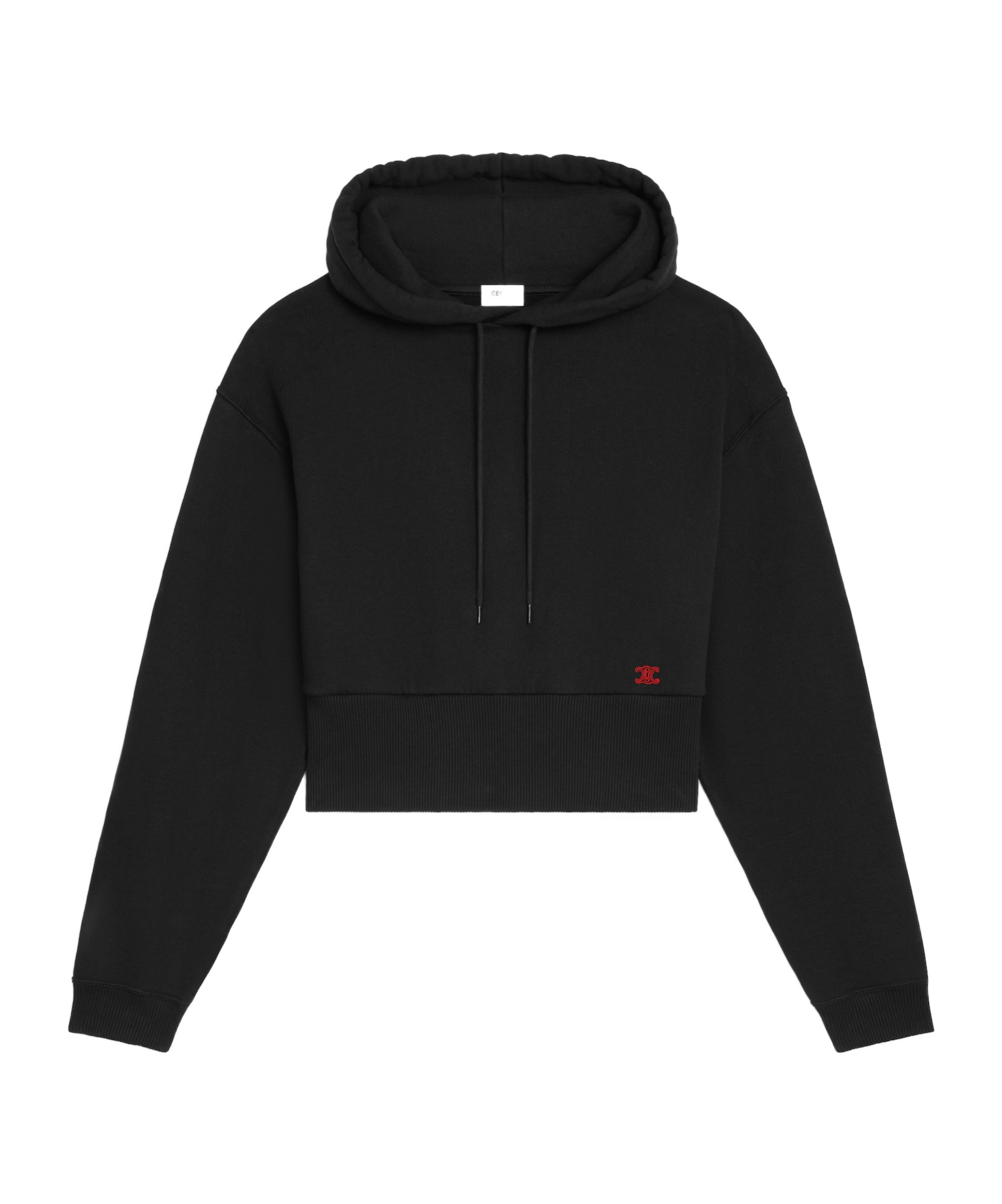 Cropped hoodie IN cotton fleece