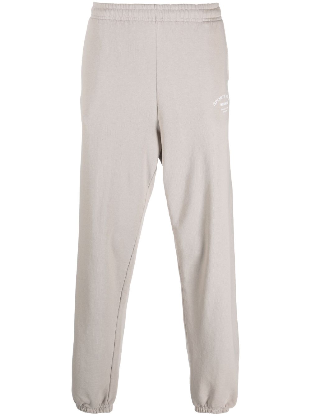 Logo-print cotton track trousers - Neutrals