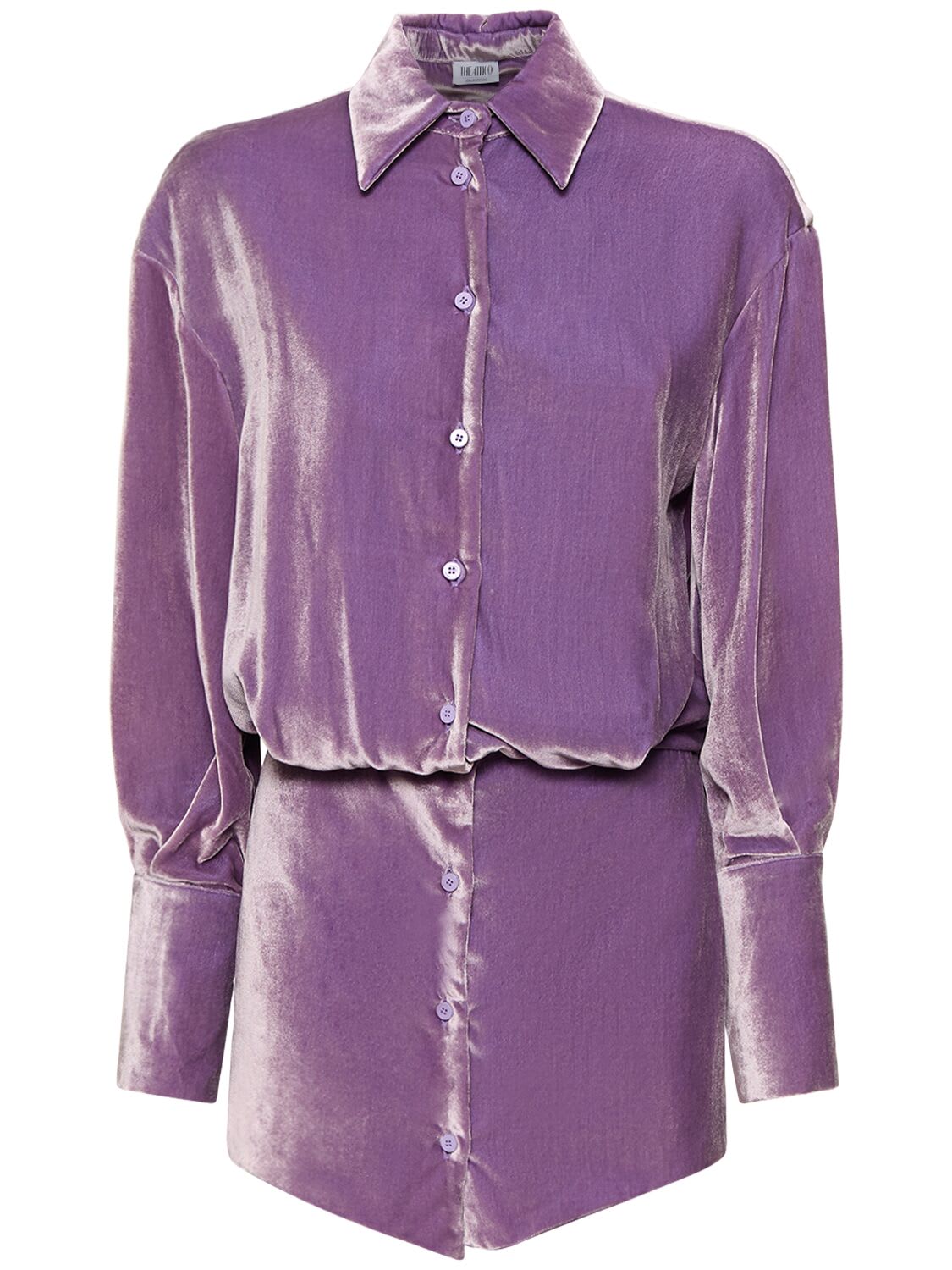 Sylvie velvet minidress - Purple