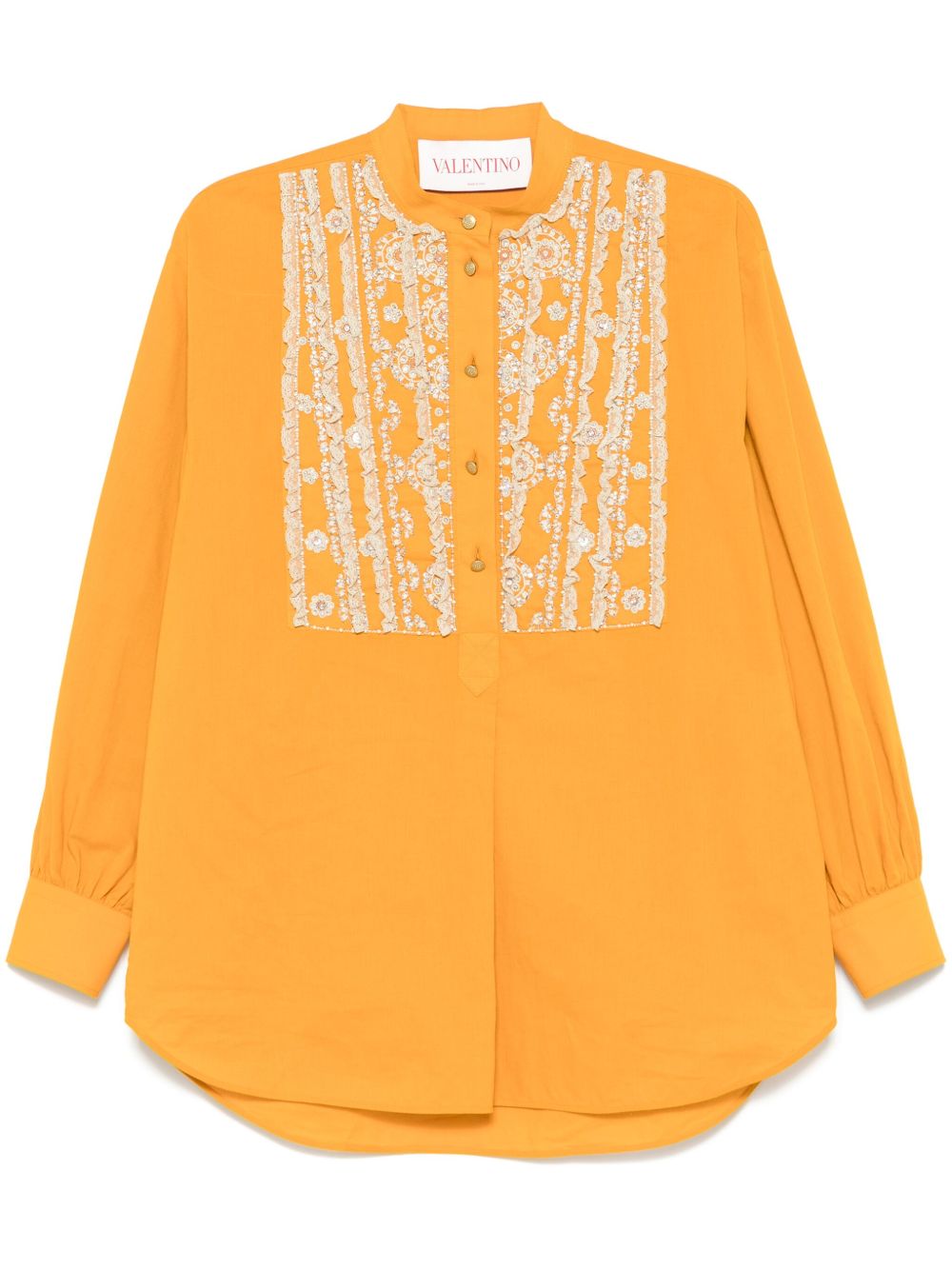 Embroidered tunic - Yellow