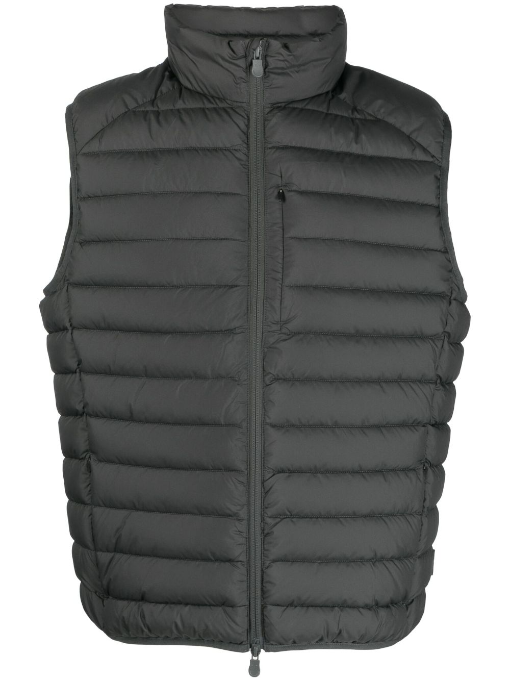Zip-up padded gilet - Green