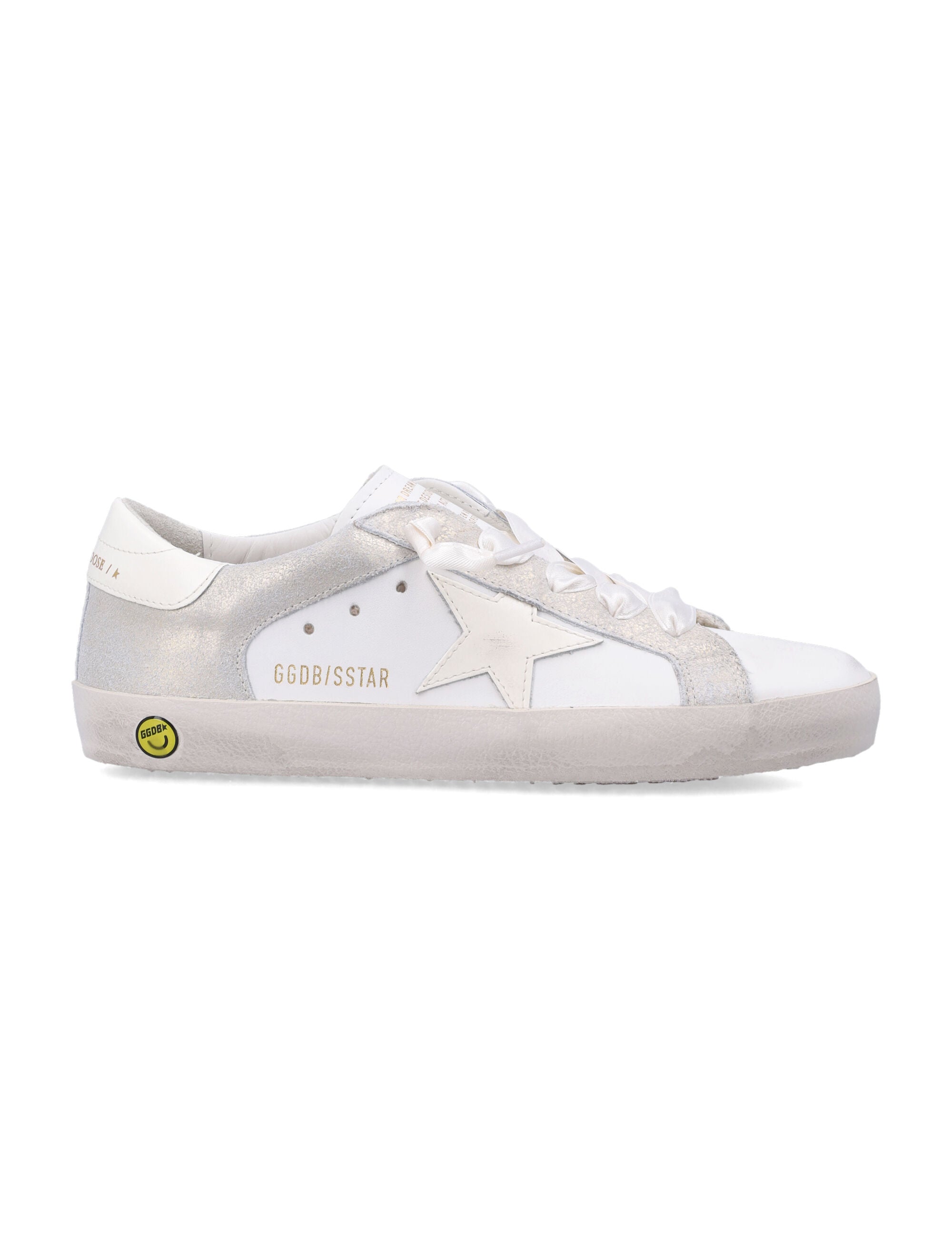 'superstar' Low-top Sneakers with Side Star in Leather Girl