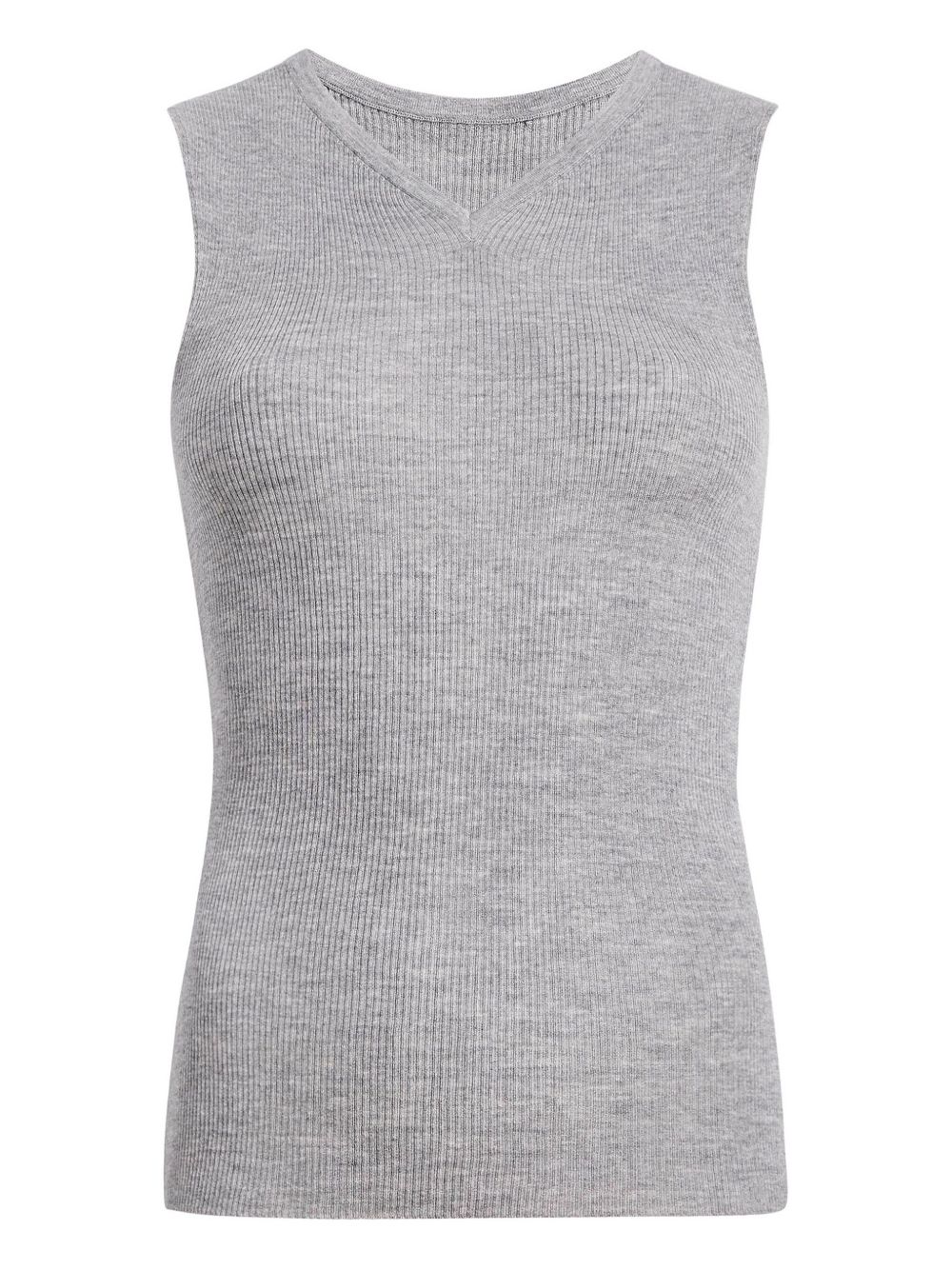 Renato ribbed top - Grey
