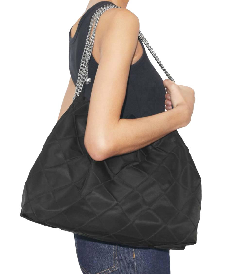 Fleming Nylon Hobo Bag