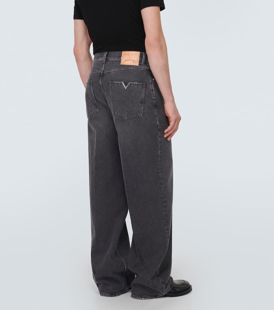 High-rise wide-leg jeans