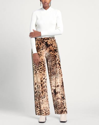Woman Pants Sand Size M Polyester, Elastane