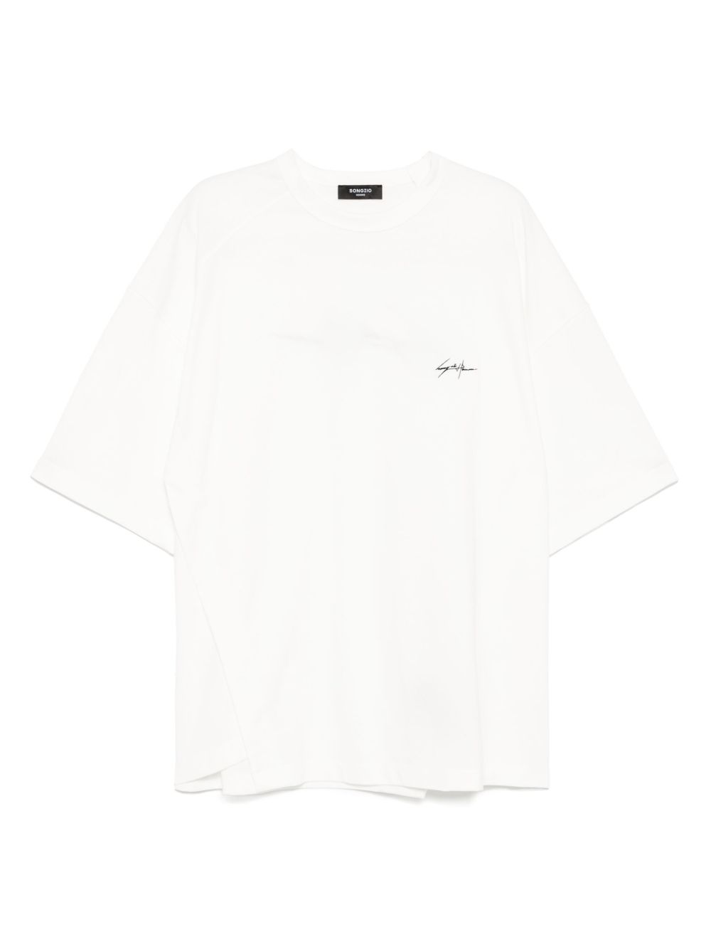 SONGZIO autograph asymmetric T-shirt - White