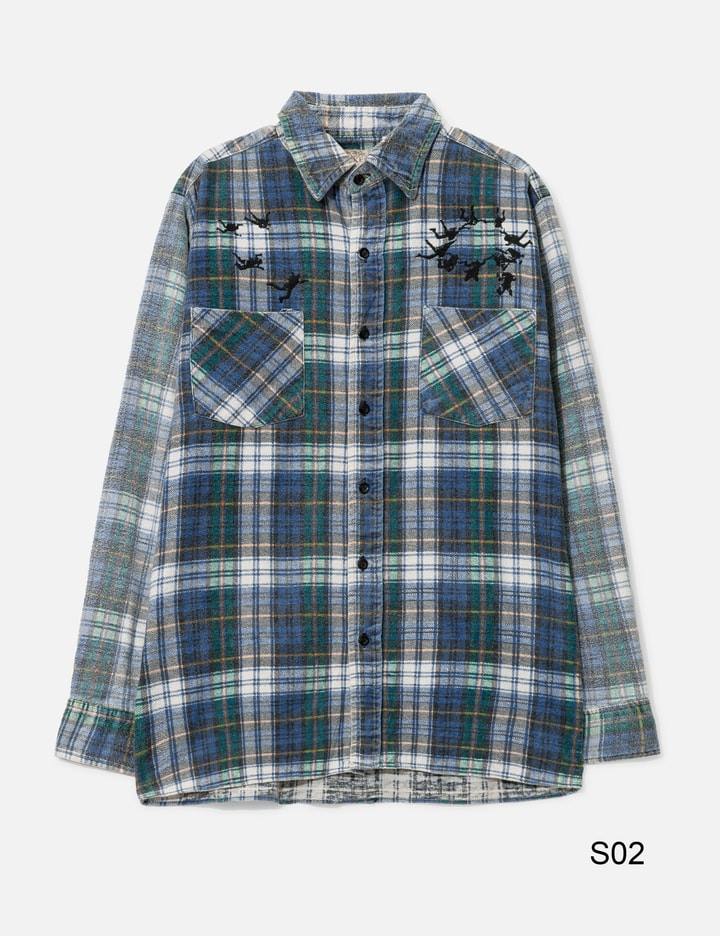 Upcycled Parachute Flannel Shirt