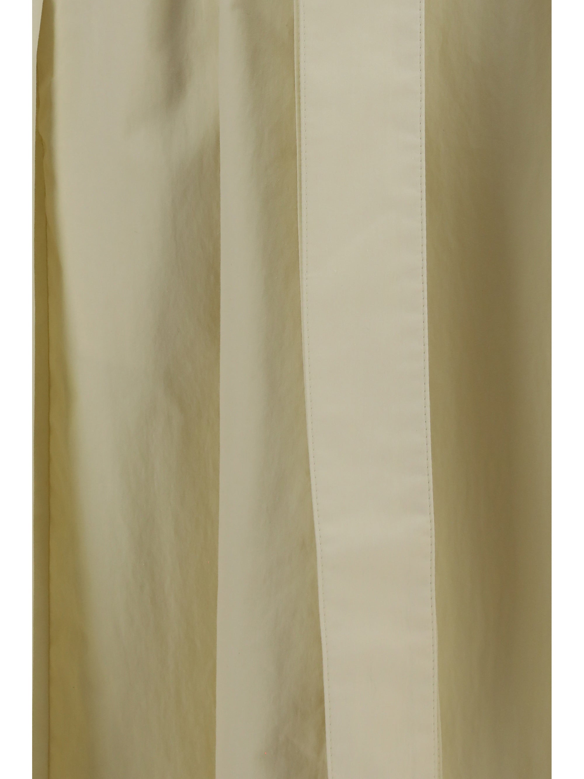 Cotton-Nylon Blend Trench Coat — Cream
